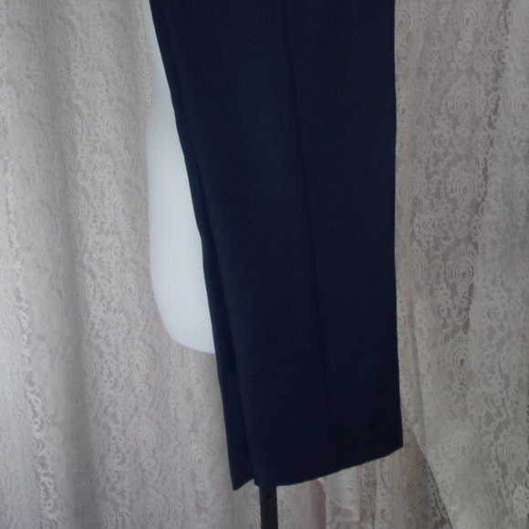 Alfred Dunner Pull On Pants Slack Navy Blue Size 10P  NWOT - Picture 3 of 5